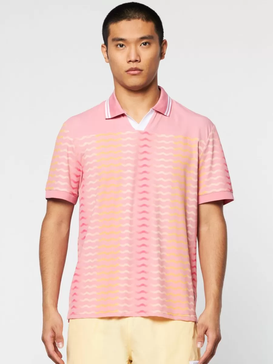 Polos>Sergio Tacchini Ondulato Polo- Wild Rose