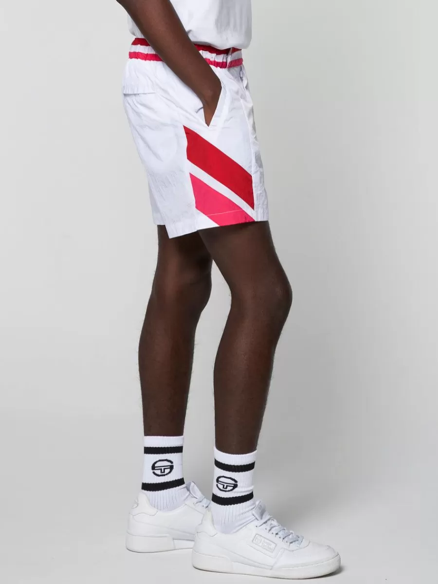 Nylon>Sergio Tacchini Ortica Tennis Short- White