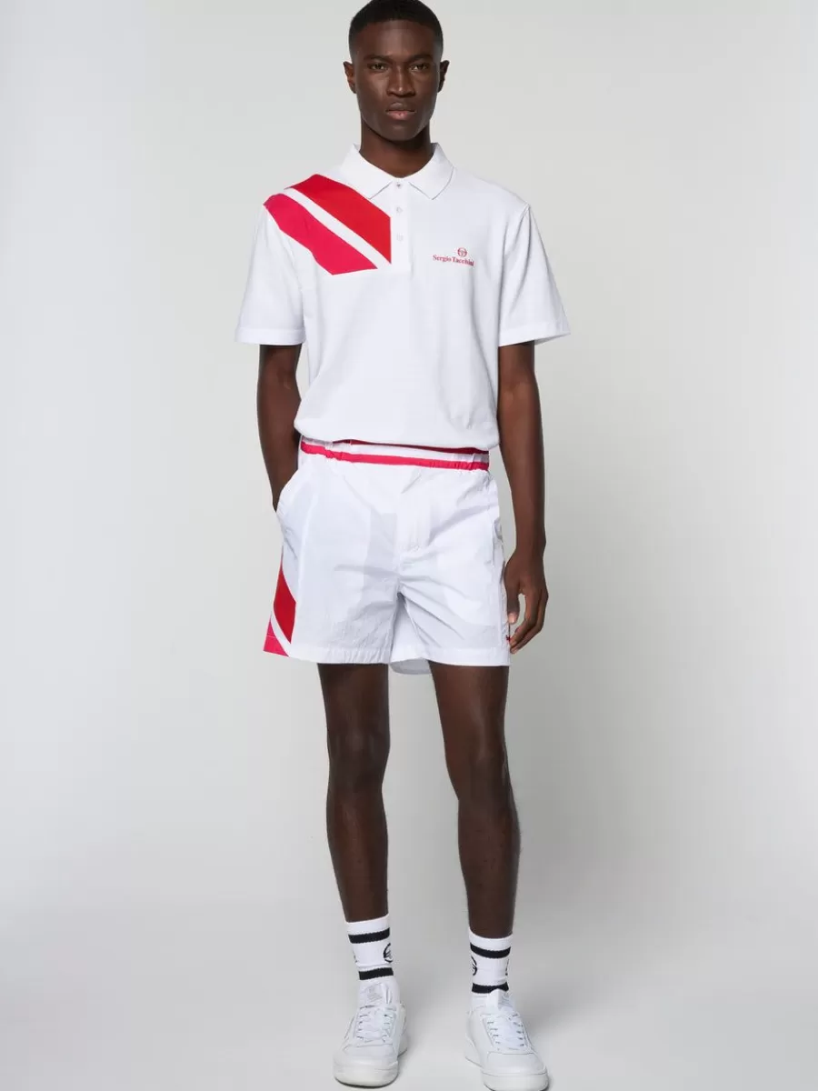 Nylon>Sergio Tacchini Ortica Tennis Short- White