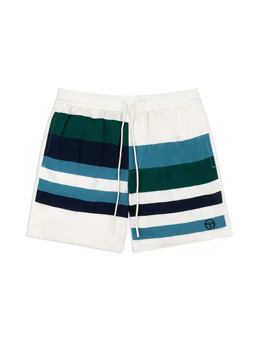 Shorts And Swim>Sergio Tacchini Pennellata Short- Gardenia/ Multi