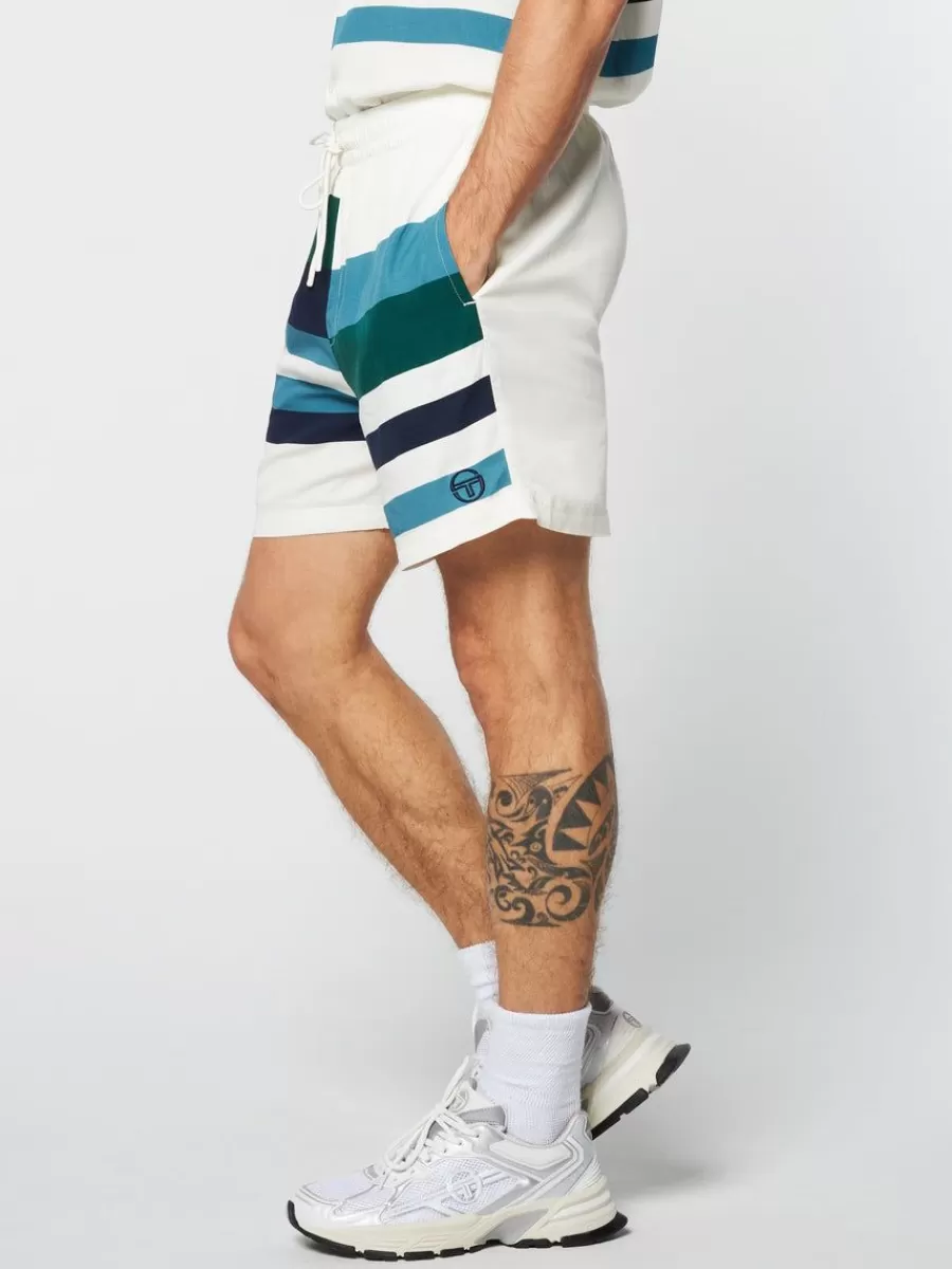 Shorts And Swim>Sergio Tacchini Pennellata Short- Gardenia/ Multi