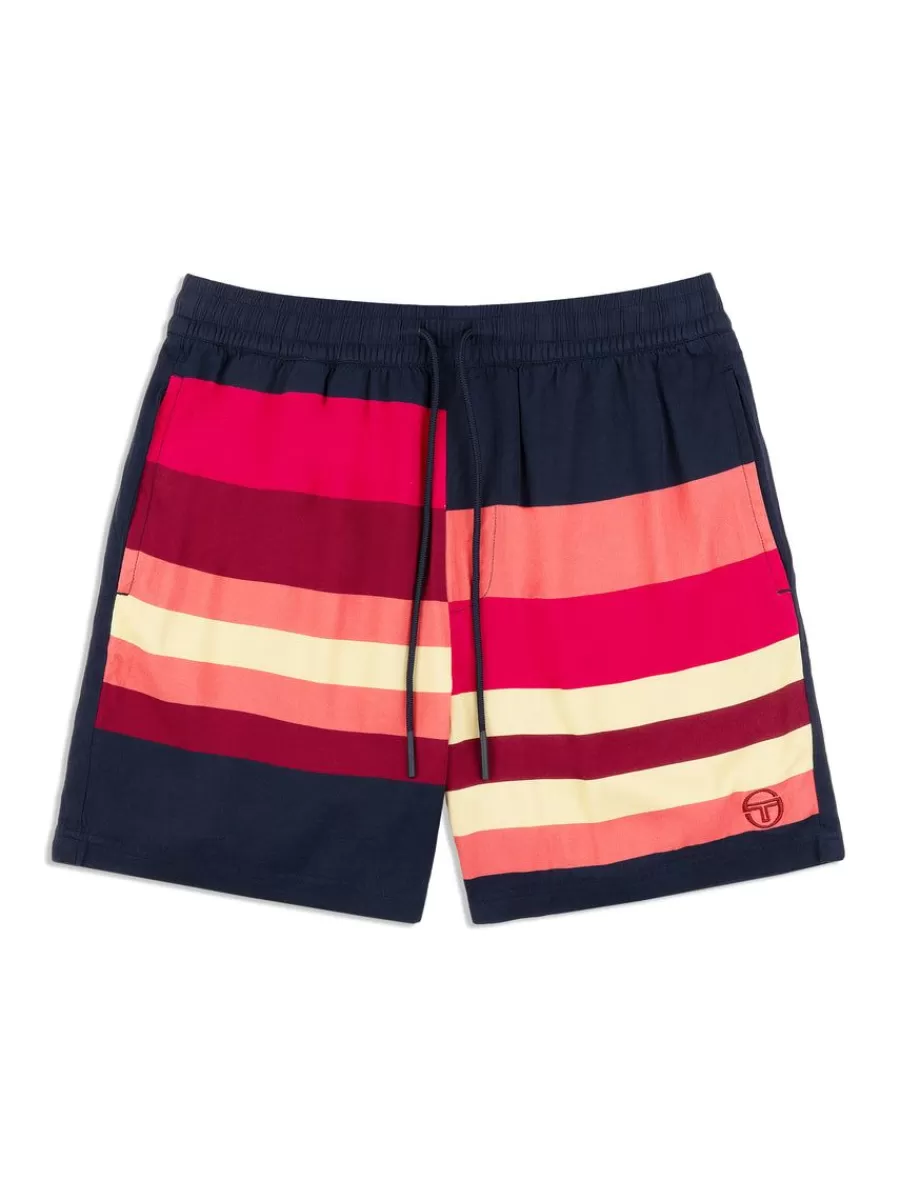 Shorts And Swim>Sergio Tacchini Pennellata Short- Maritime Blue/ Multi