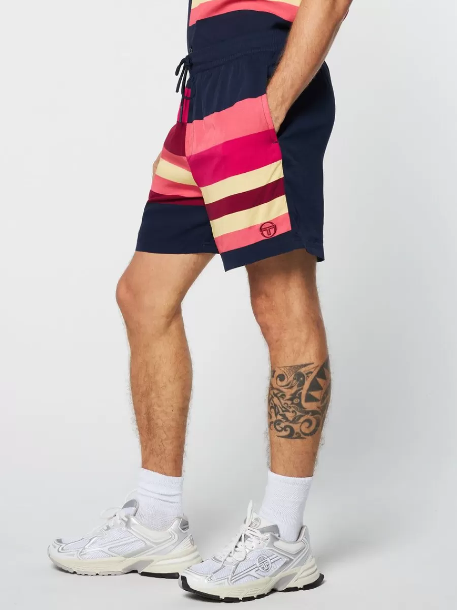Shorts And Swim>Sergio Tacchini Pennellata Short- Maritime Blue/ Multi