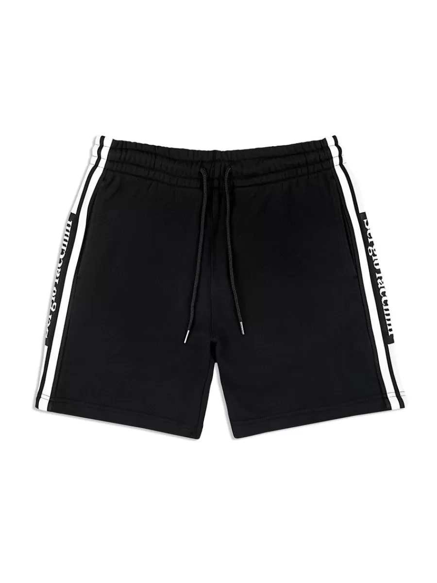 Shorts And Swim>Sergio Tacchini Pereto Tape Short- Black Beauty