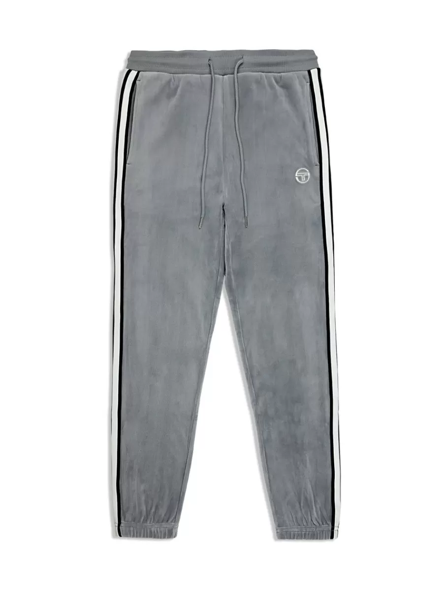 Velour>Sergio Tacchini Pereto Velour Track Pant- Sleet