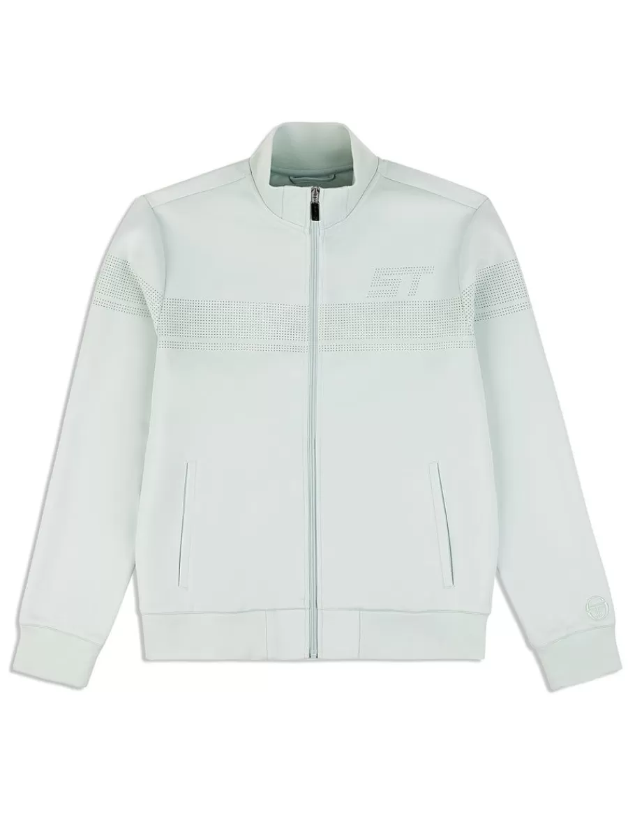 Jackets>Sergio Tacchini Perforata Track Jacket- Surf Spray