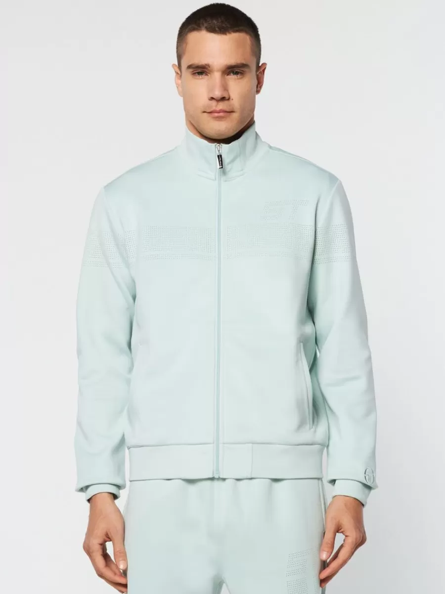 Jackets>Sergio Tacchini Perforata Track Jacket- Surf Spray