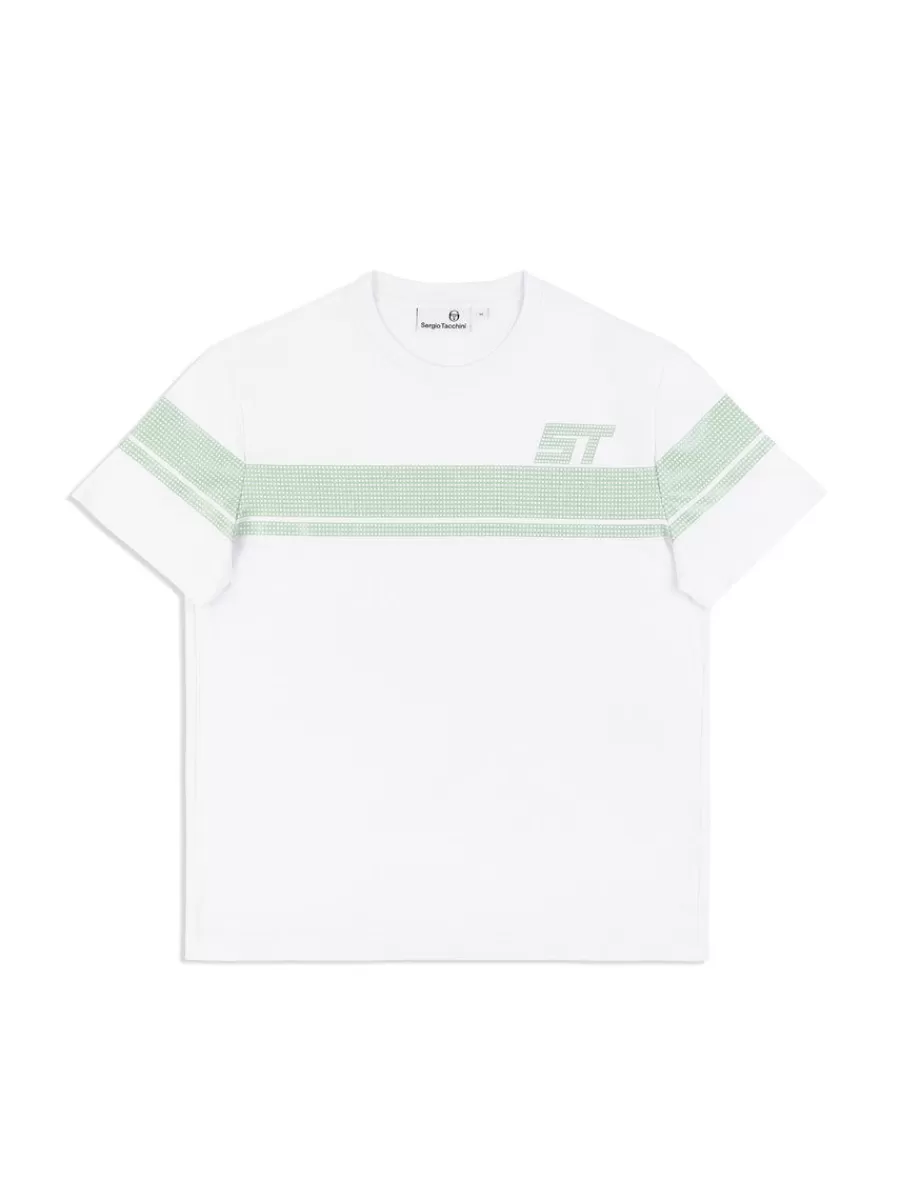 T-Shirts>Sergio Tacchini Perforata T-Shirt- Surf Spray