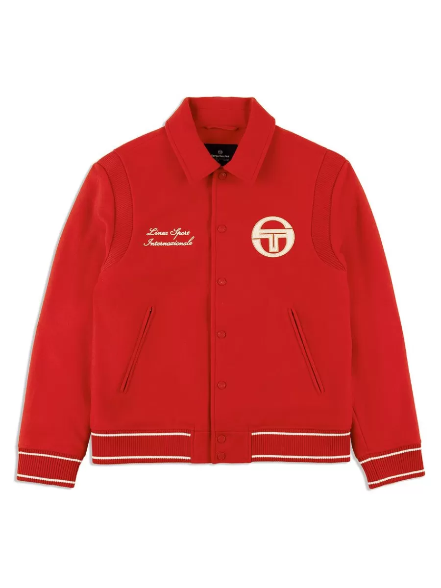 Jackets>Sergio Tacchini Prep Wool Varsity Jacket- Adrenaline Rush