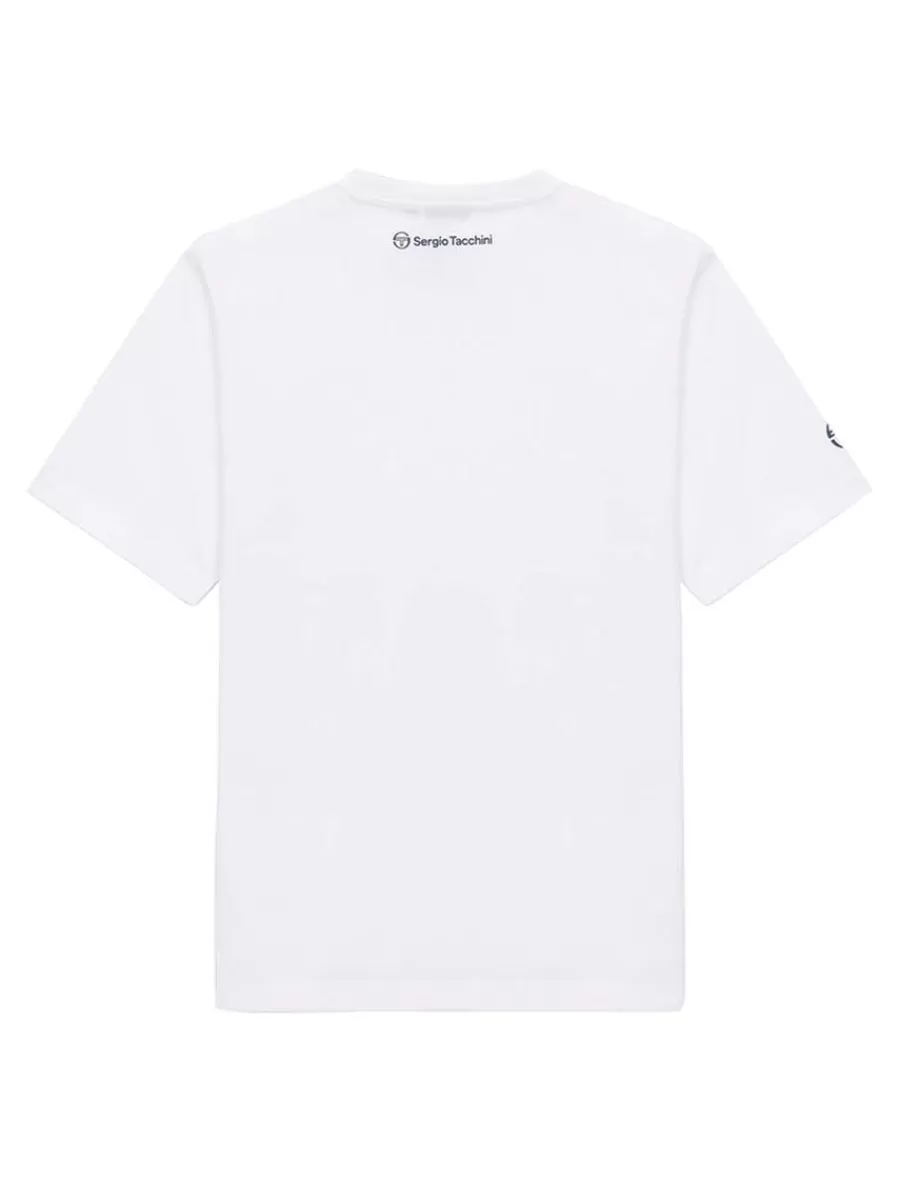 For The Court>Sergio Tacchini Rally Mch T-Shirt- Off White