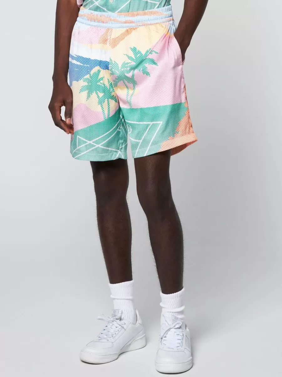 View All>Sergio Tacchini Riviera Short- Deep Mint/ Multi