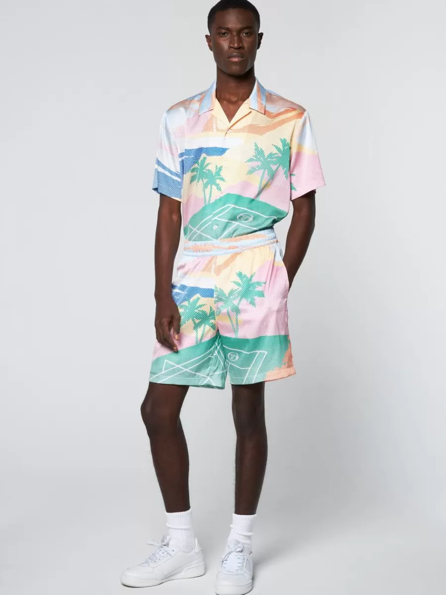 View All>Sergio Tacchini Riviera Short- Deep Mint/ Multi