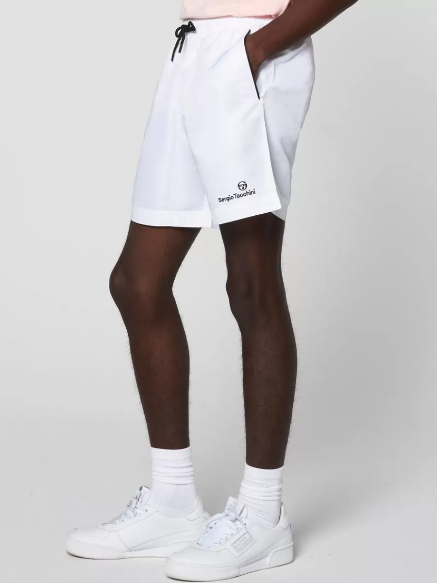 For The Court>Sergio Tacchini Rob Short- Blanc De Blanc/ Anthracite
