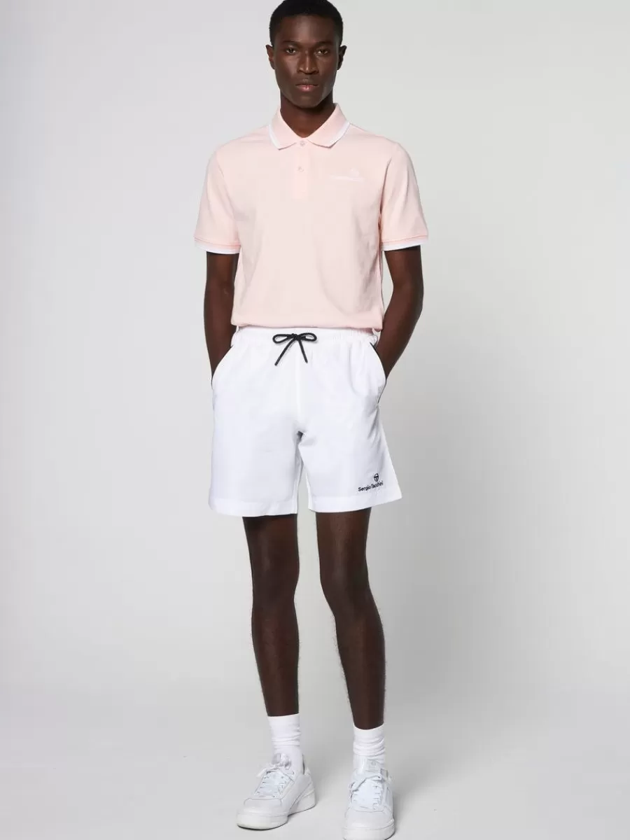 For The Court>Sergio Tacchini Rob Short- Blanc De Blanc/ Anthracite