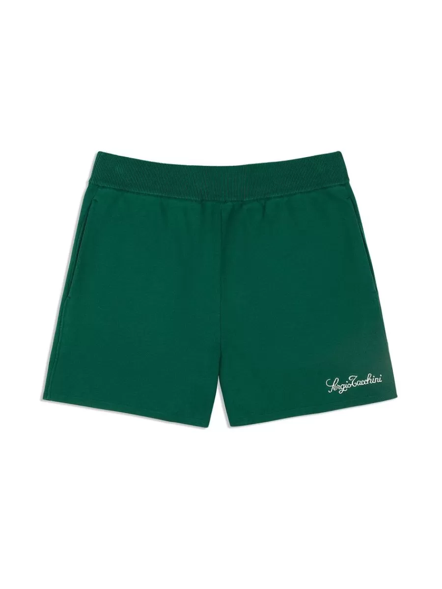 Matching Separates>Sergio Tacchini Roselli Knit Short- Evergreen