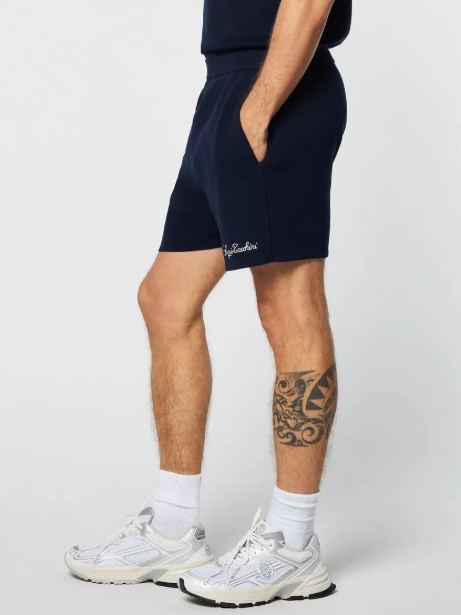 Matching Separates>Sergio Tacchini Roselli Knit Short- Maritime Blue