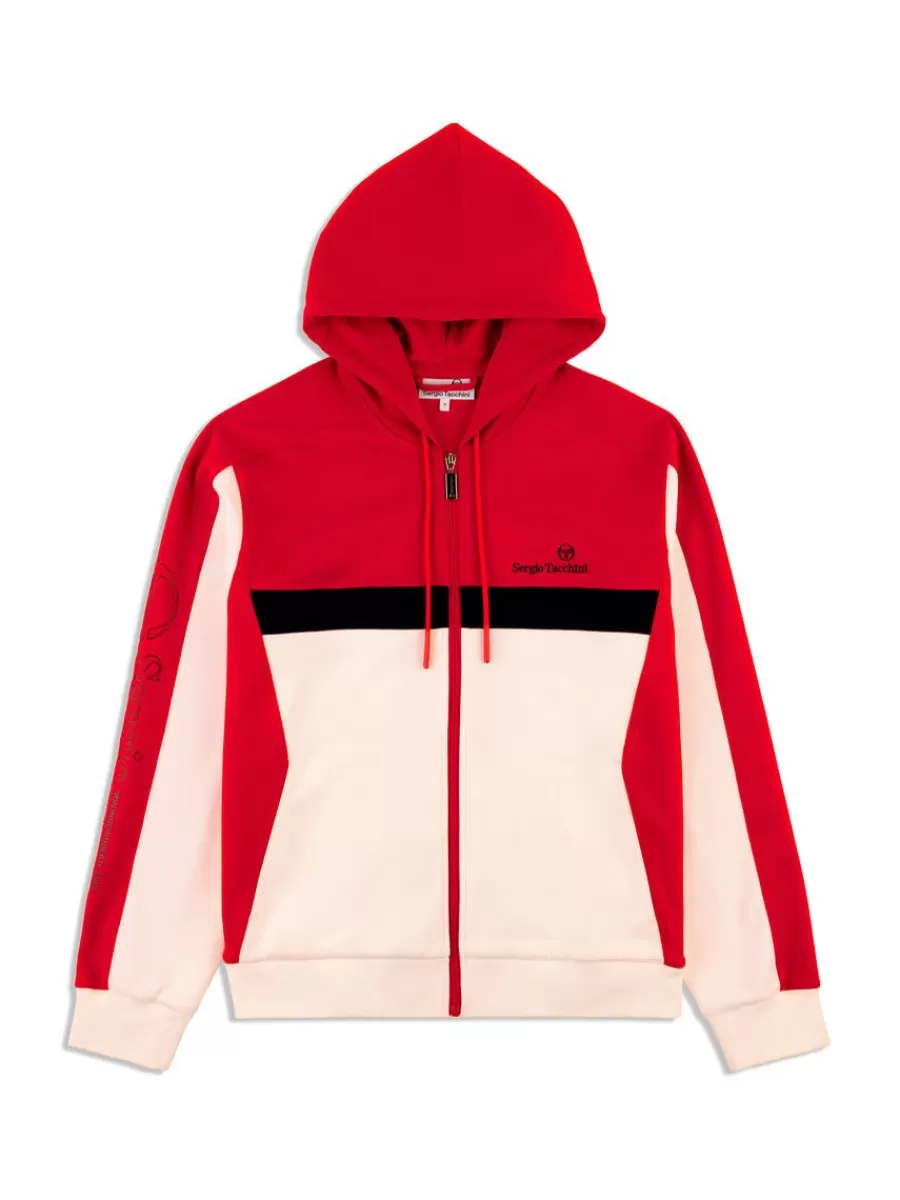 Sweatshirts And Hoodies>Sergio Tacchini Sora Zip-Up Hoodie- Adrenaline Rush