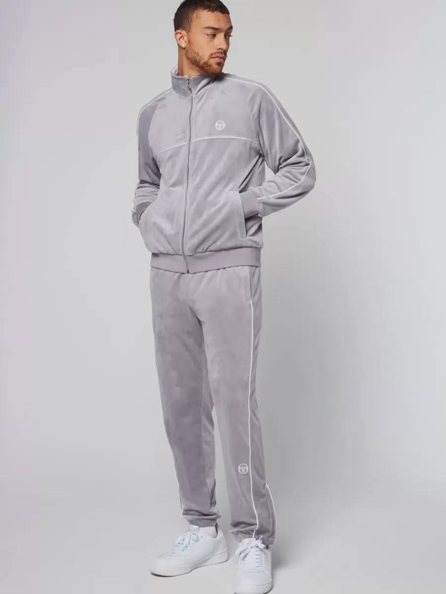 Velour>Sergio Tacchini Sovana Velour Track Jacket- Sleet