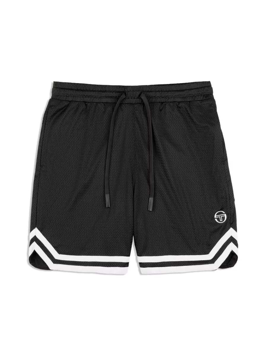 Matching Separates>Sergio Tacchini Spazio Banda Mesh Short- Black Beauty