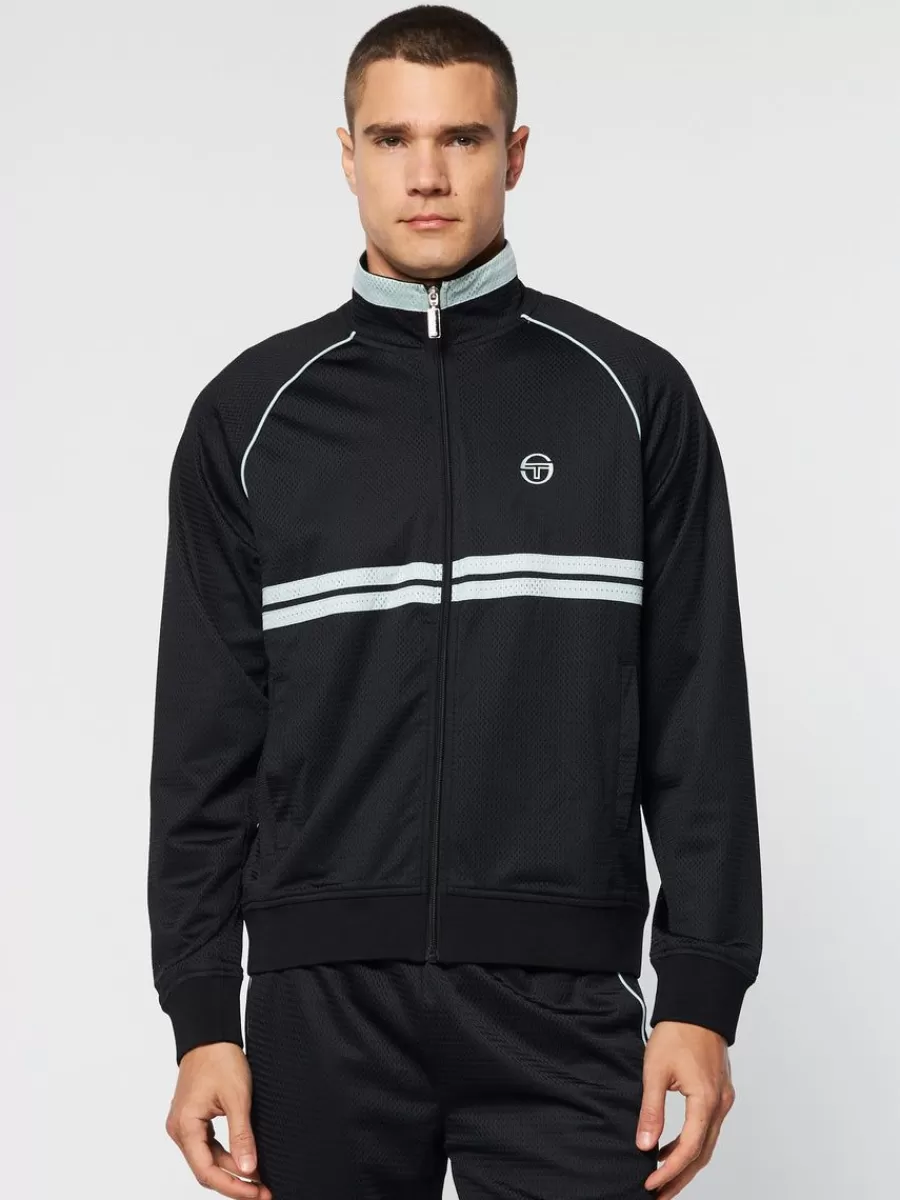 Jackets>Sergio Tacchini Spazio Dallas Track Jacket- Black Beauty