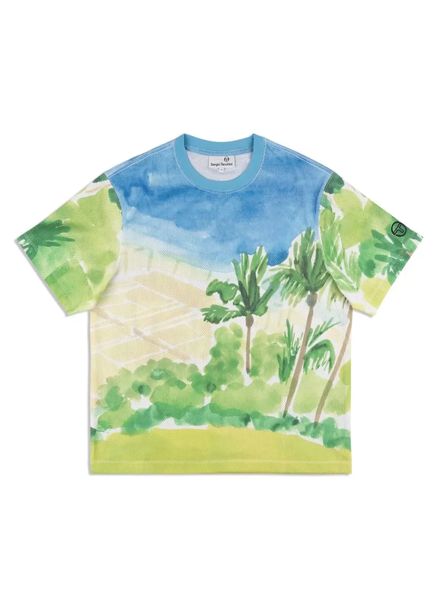 Matching Separates>Sergio Tacchini Spazio T-Shirt- Multi Print