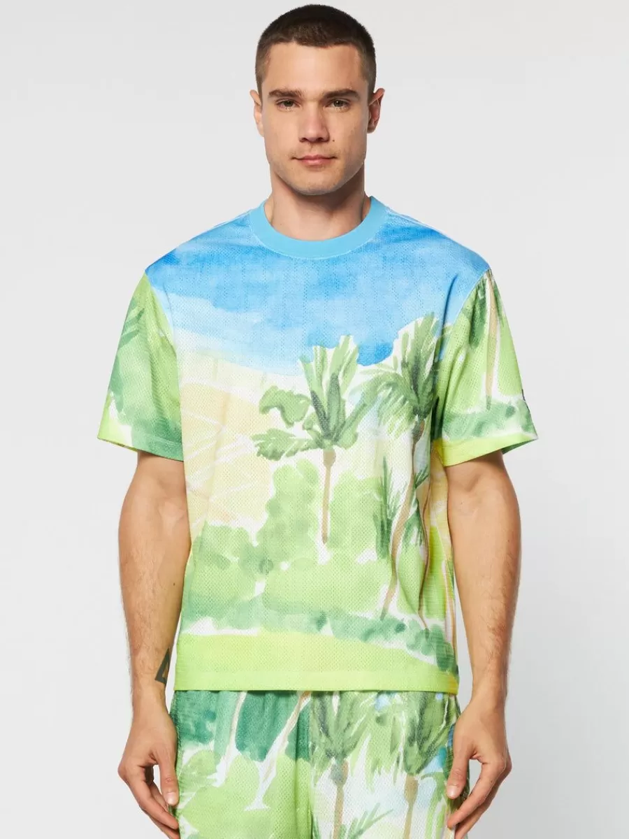 Matching Separates>Sergio Tacchini Spazio T-Shirt- Multi Print