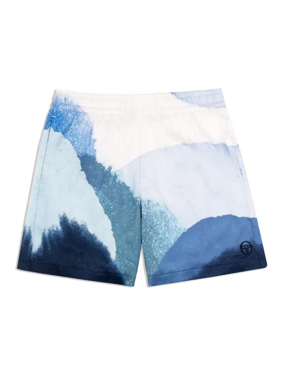 Matching Separates>Sergio Tacchini Spiaggia Cabana Short- Maritime Blue/ Multi