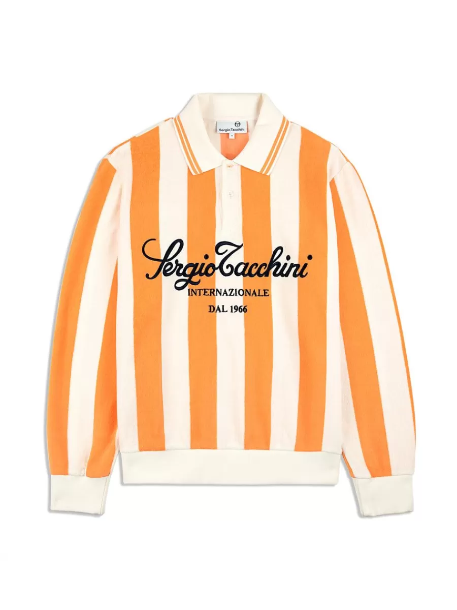 Matching Separates>Sergio Tacchini Sponda Polo- Gardenia/ Tangerine