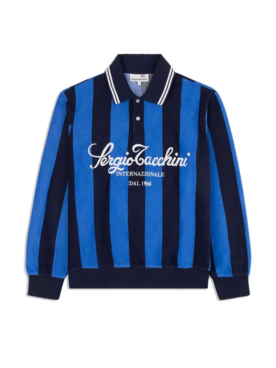 Polos>Sergio Tacchini Sponda Polo- Palace Blue/ Maritime Blue