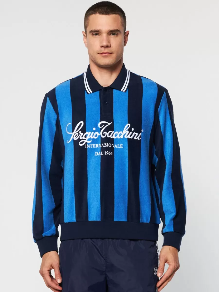 Polos>Sergio Tacchini Sponda Polo- Palace Blue/ Maritime Blue