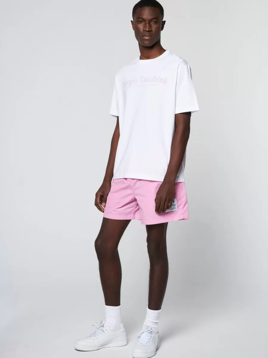 T-Shirts>Sergio Tacchini Tabellone T-Shirt- White