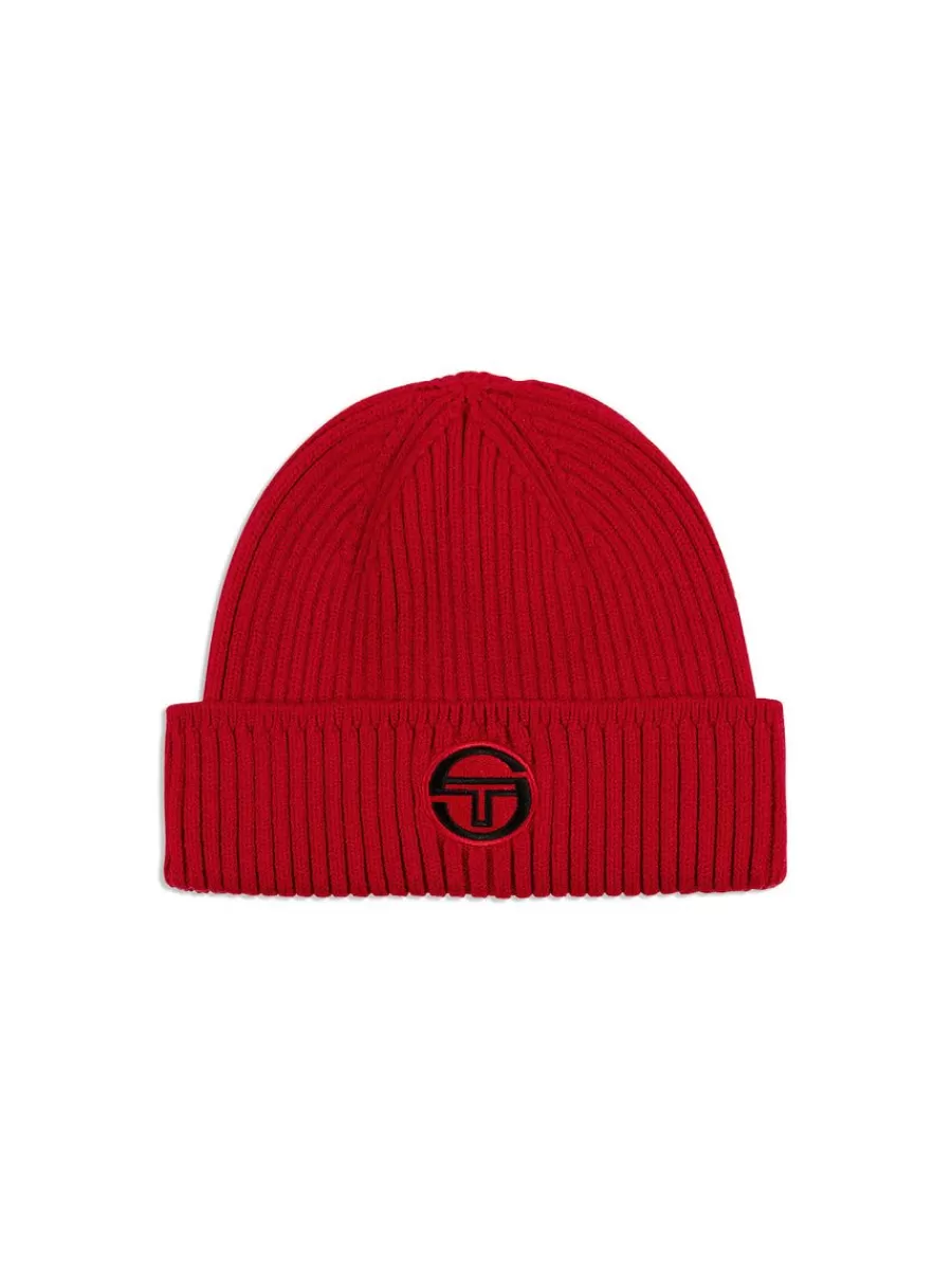 Headwear>Sergio Tacchini Tacchini Beanie-Tango Red
