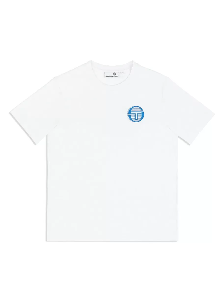The Essentials>Sergio Tacchini Tenda T-Shirt- Brilliant White