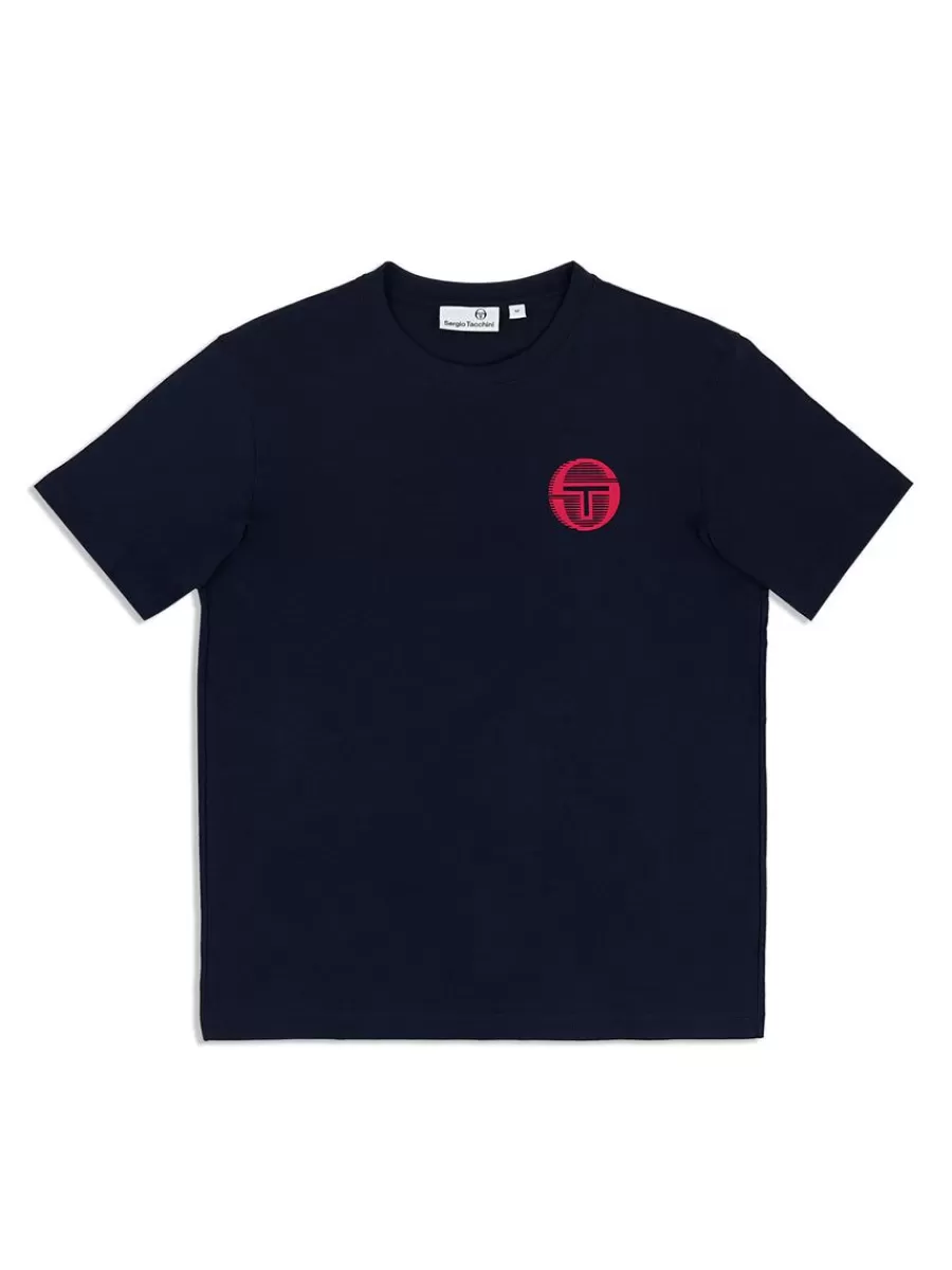 The Essentials>Sergio Tacchini Tenda T-Shirt- Maritime Blue