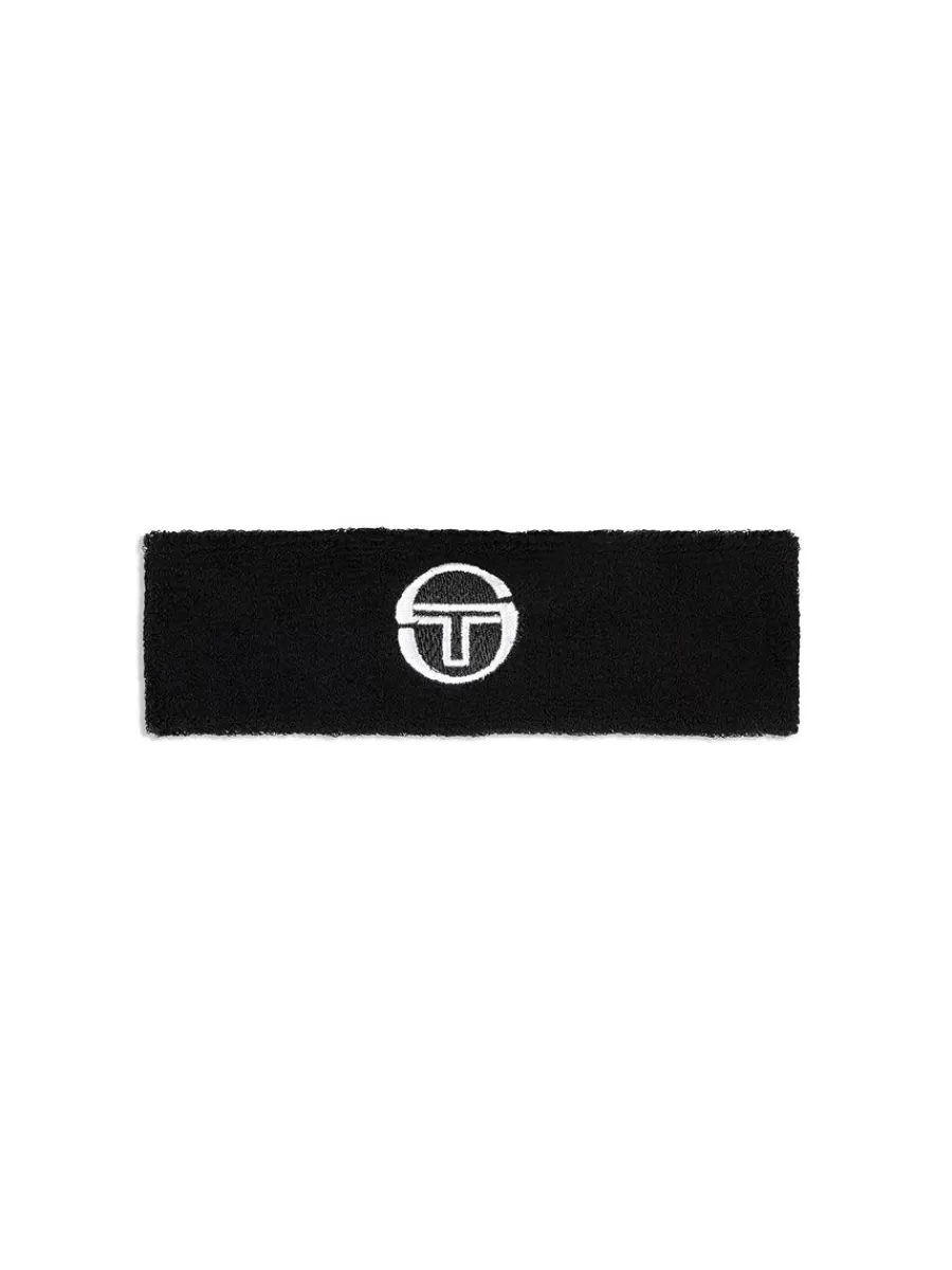 Headwear>Sergio Tacchini Tennis Headband- Black