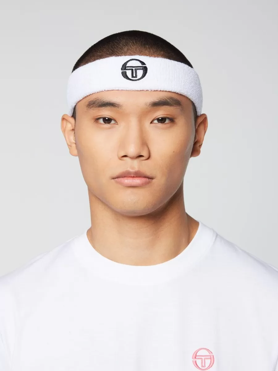 Miscellaneous>Sergio Tacchini Tennis Headband- White