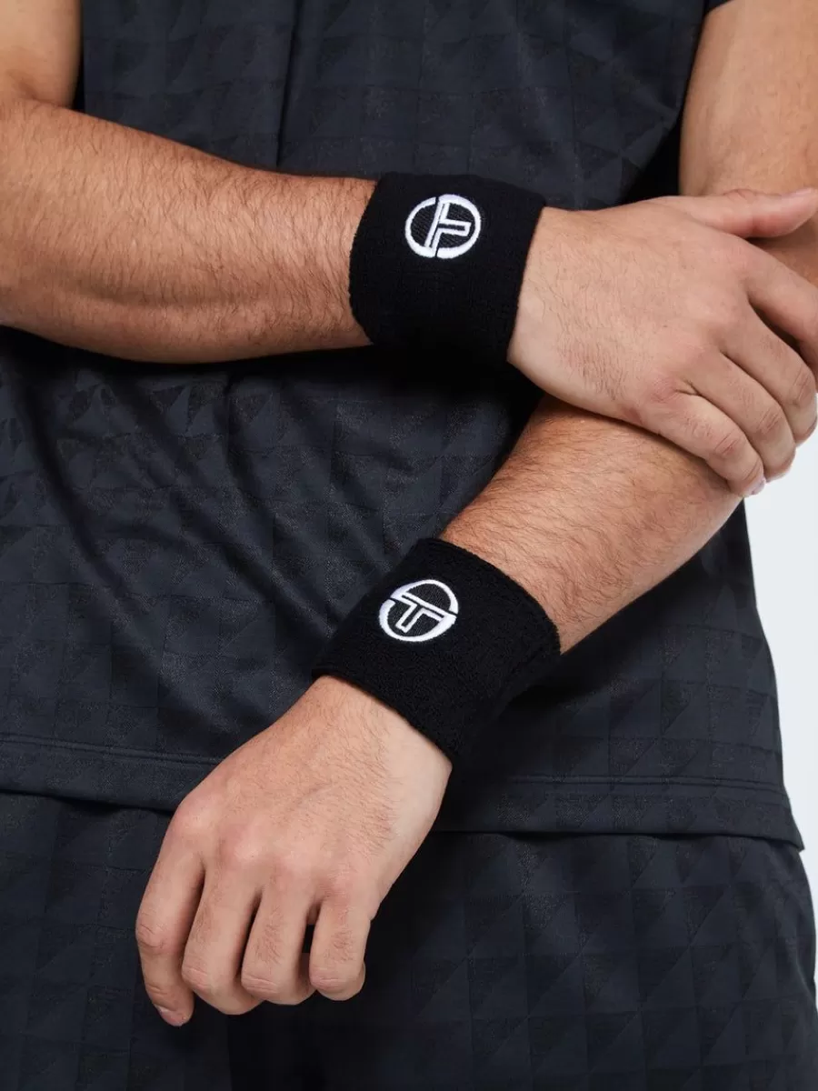 Miscellaneous>Sergio Tacchini Tennis Wristband-Black