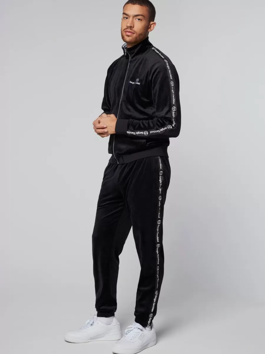 Velour>Sergio Tacchini Tipo Velour Track Jacket- Black
