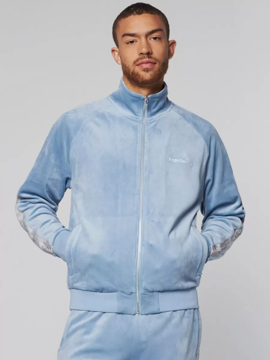 Velour>Sergio Tacchini Tipo Velour Track Jacket- Mountain Spring