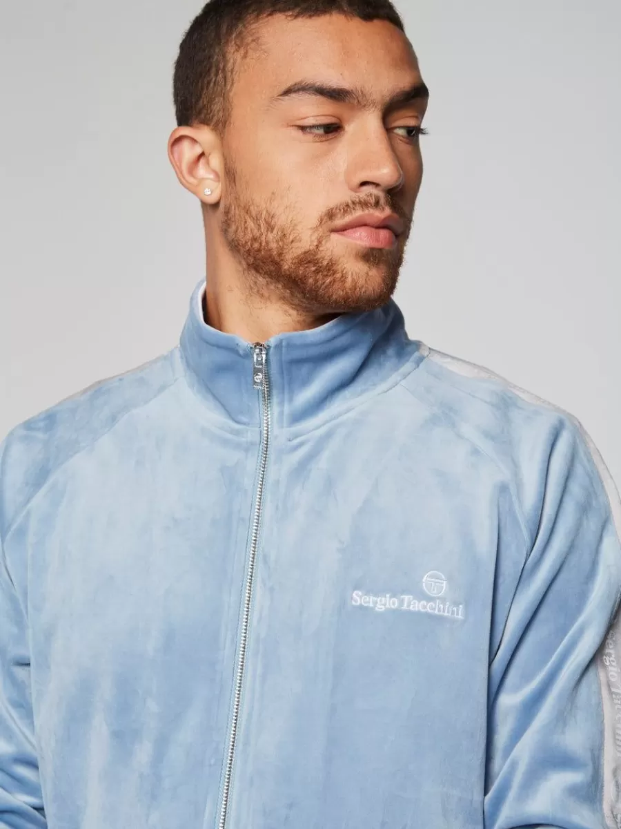 Velour>Sergio Tacchini Tipo Velour Track Jacket- Mountain Spring