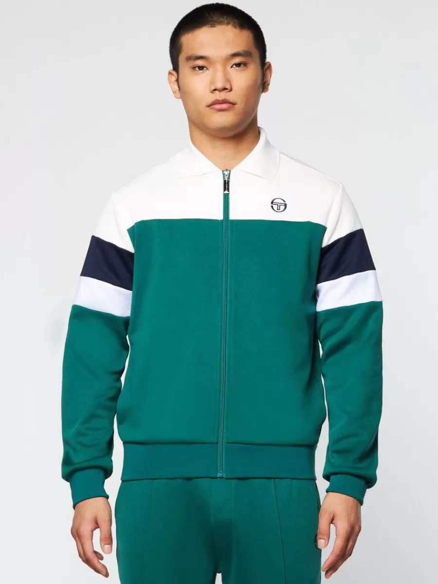 Jackets>Sergio Tacchini Tomme Track Jacket Archivio- Evergreen