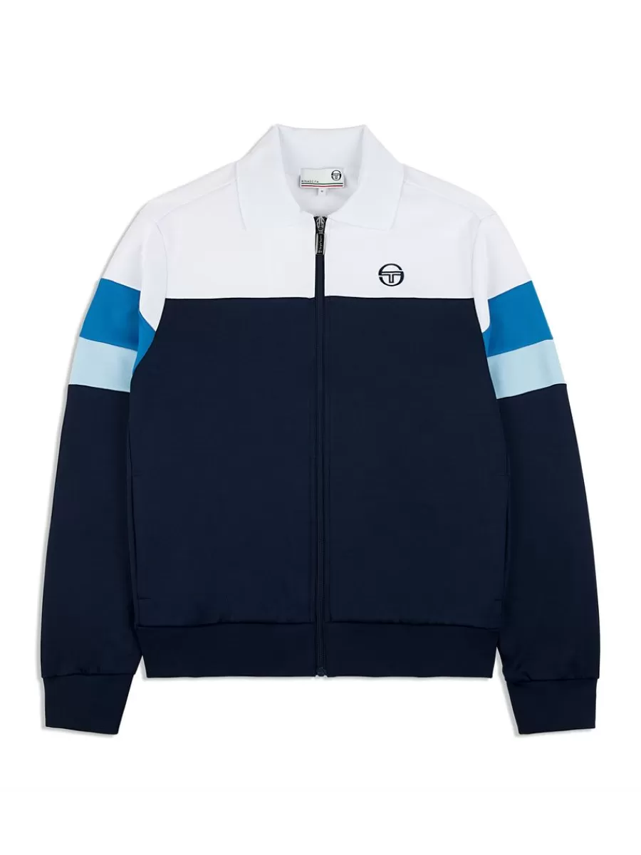Jackets>Sergio Tacchini Tomme Track Jacket Archivio- Maritime Blue