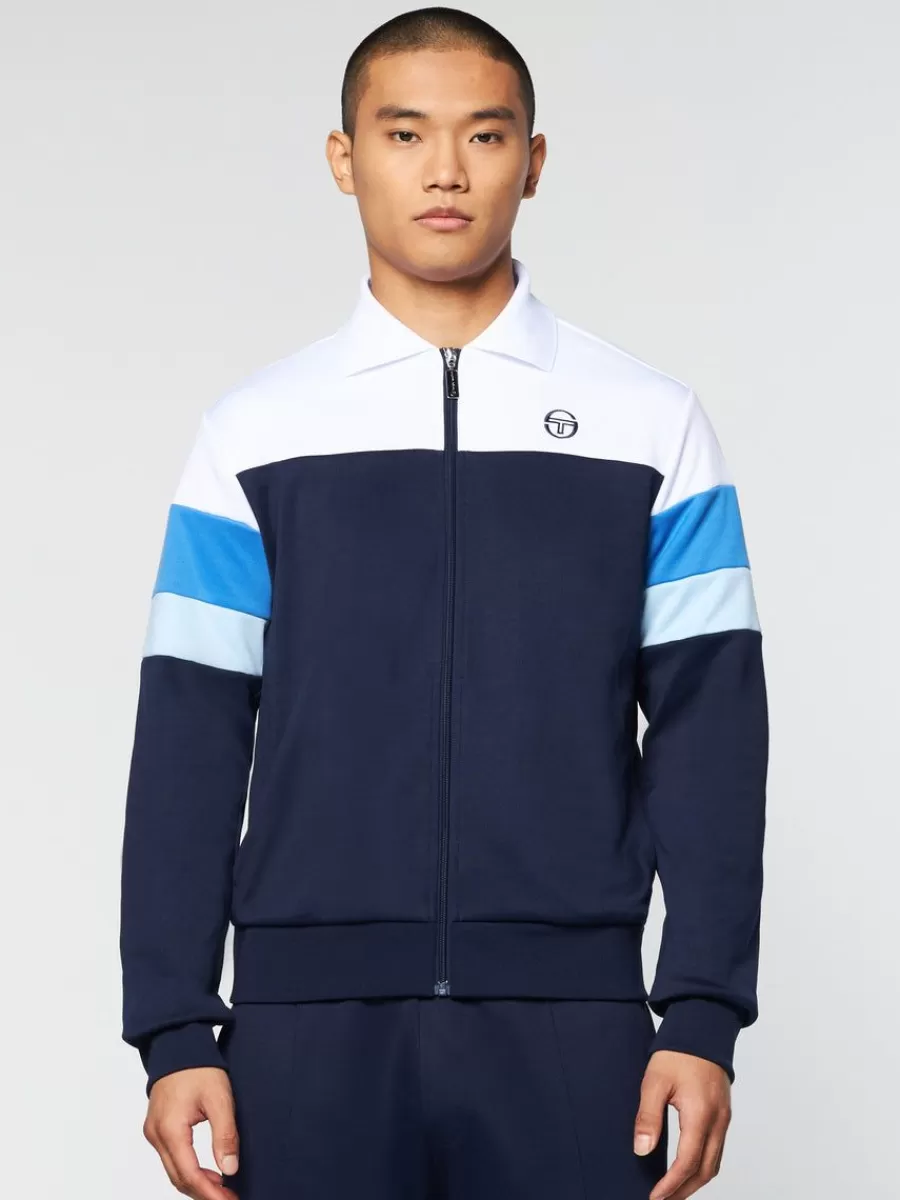 Jackets>Sergio Tacchini Tomme Track Jacket Archivio- Maritime Blue