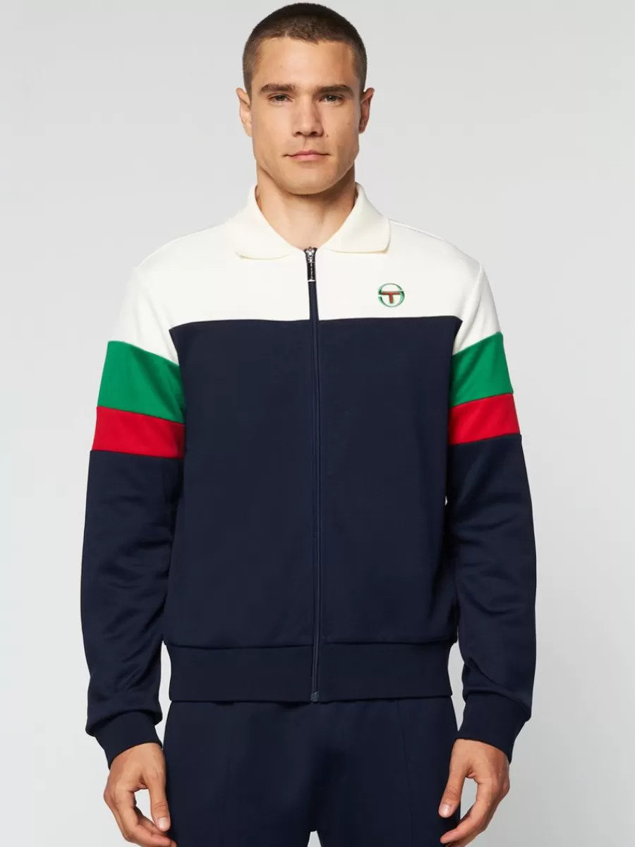 Jackets>Sergio Tacchini Tomme Track Top- Maritime Blue