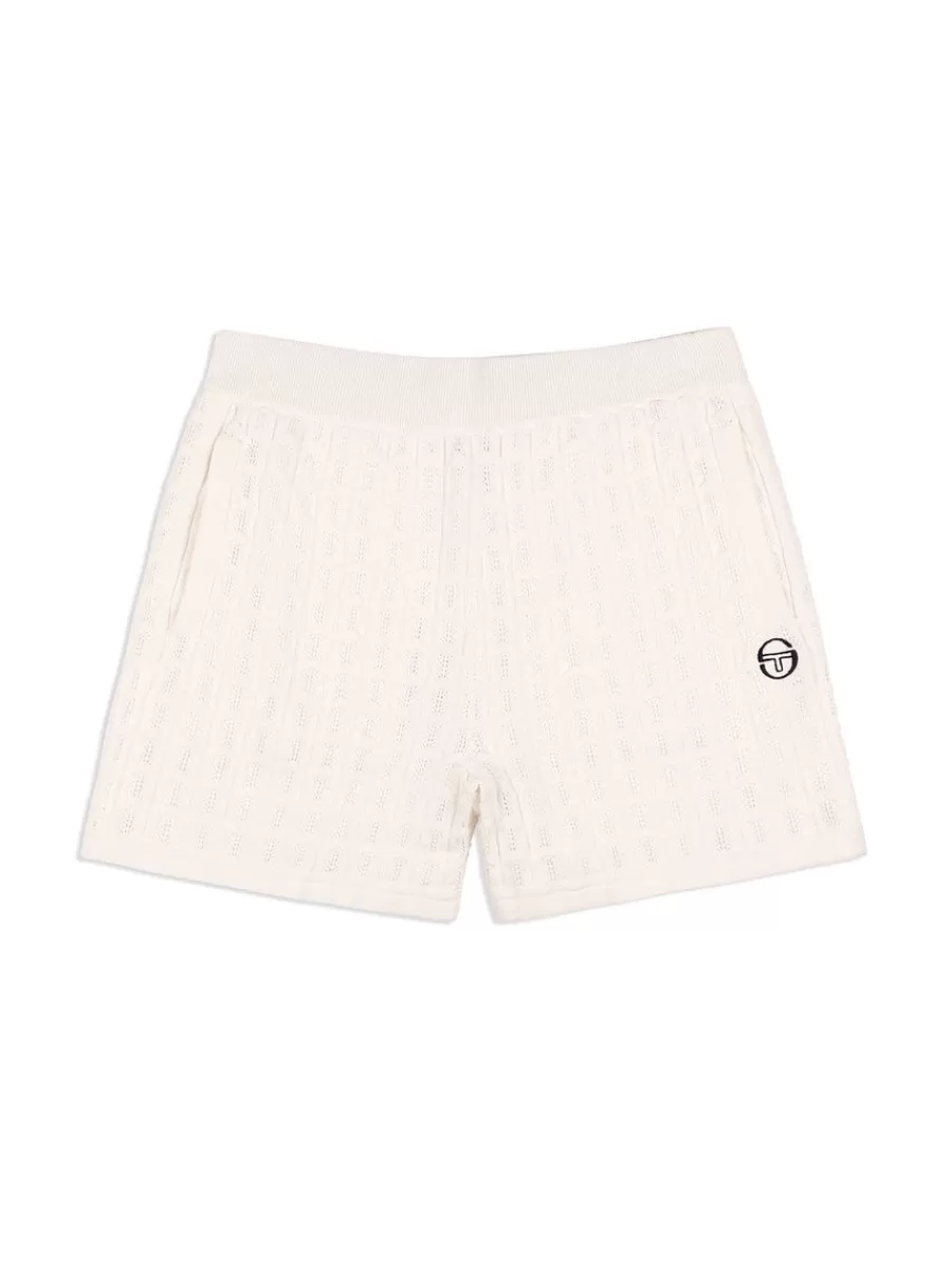 Knitwear>Sergio Tacchini Ulivo Crochet Short- Brilliant White