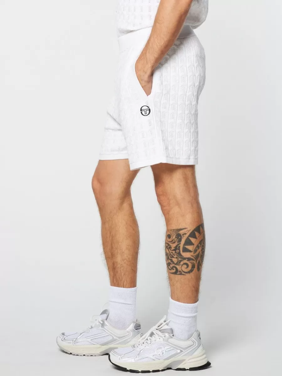 Shorts And Swim>Sergio Tacchini Ulivo Crochet Short- Brilliant White