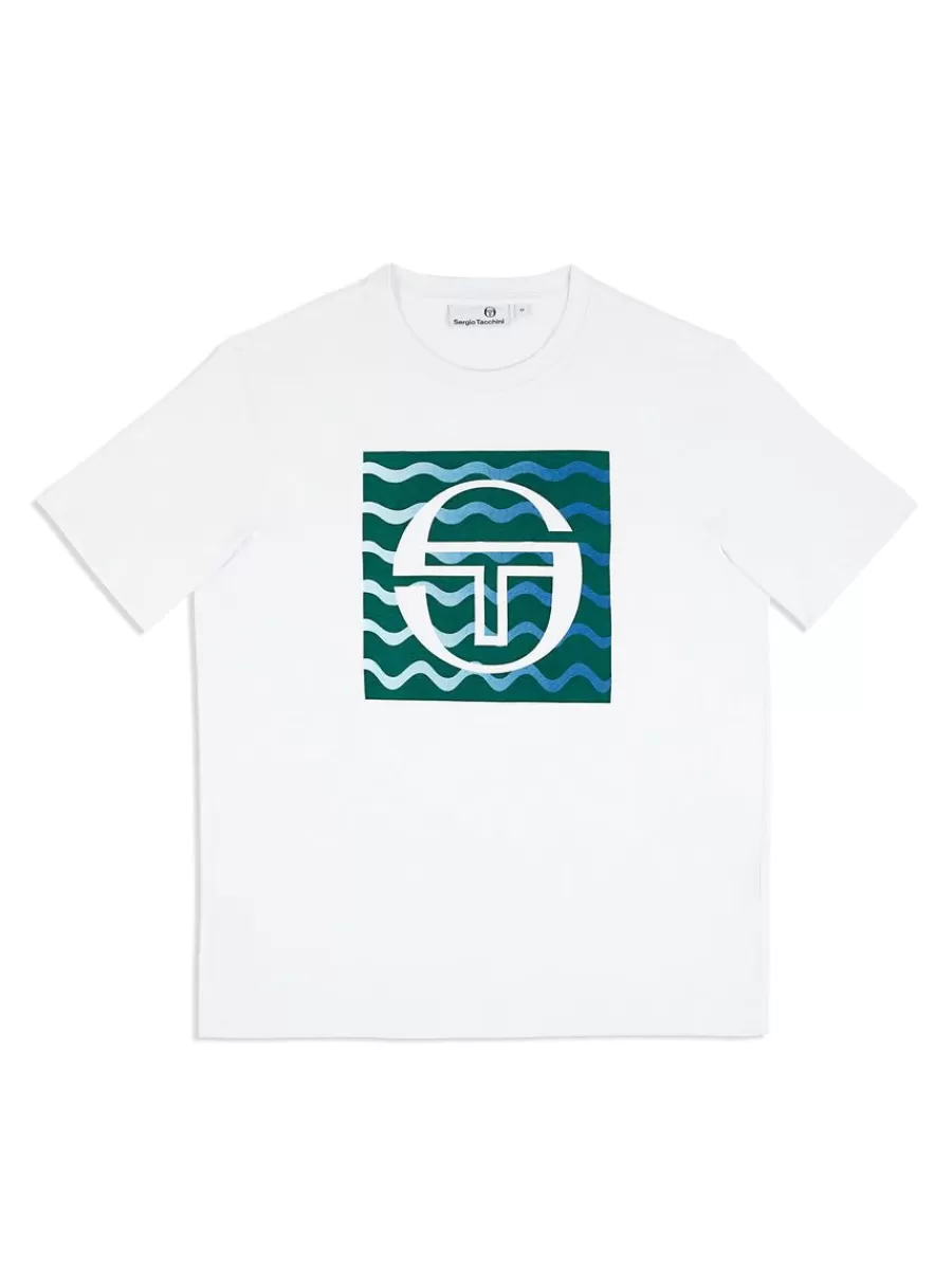 View All>Sergio Tacchini Veloce T-Shirt- Brilliant White