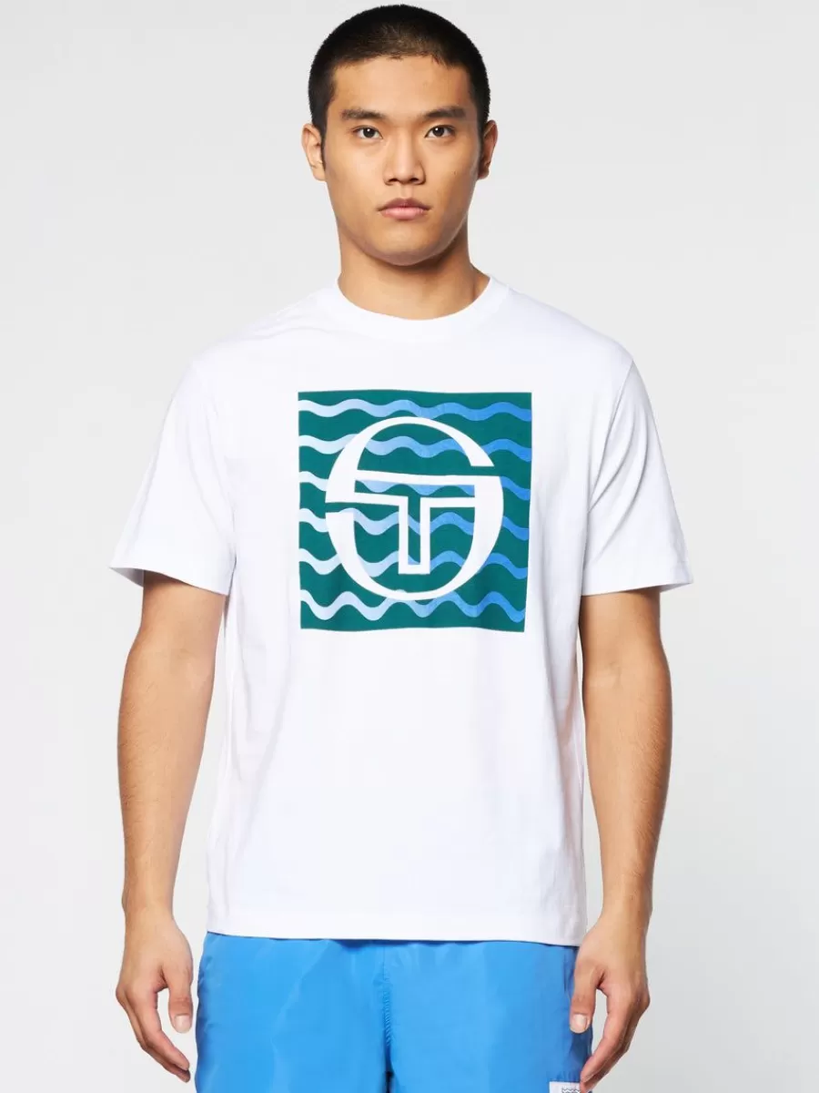 View All>Sergio Tacchini Veloce T-Shirt- Brilliant White