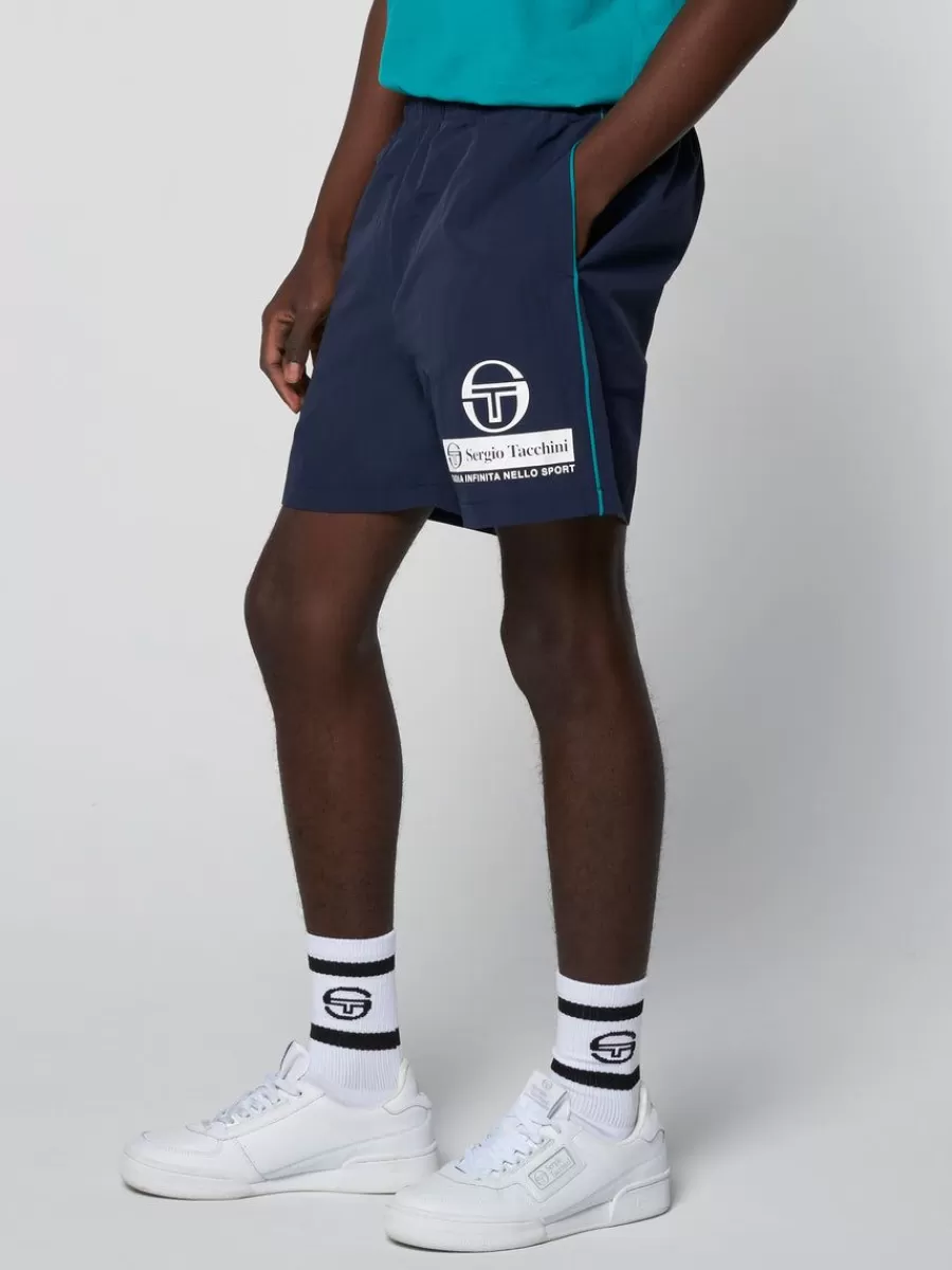 View All>Sergio Tacchini Viva Nylon Short- Maritime Blue
