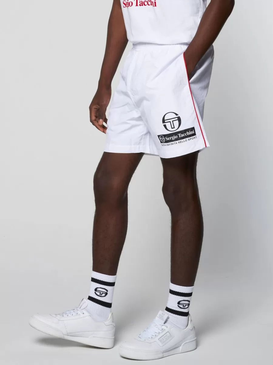 View All>Sergio Tacchini Viva Nylon Short- White